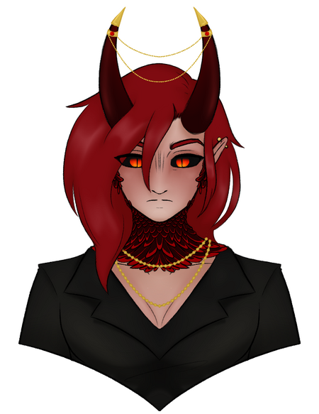 Soot Rendered Bust of an Original Character © Meme