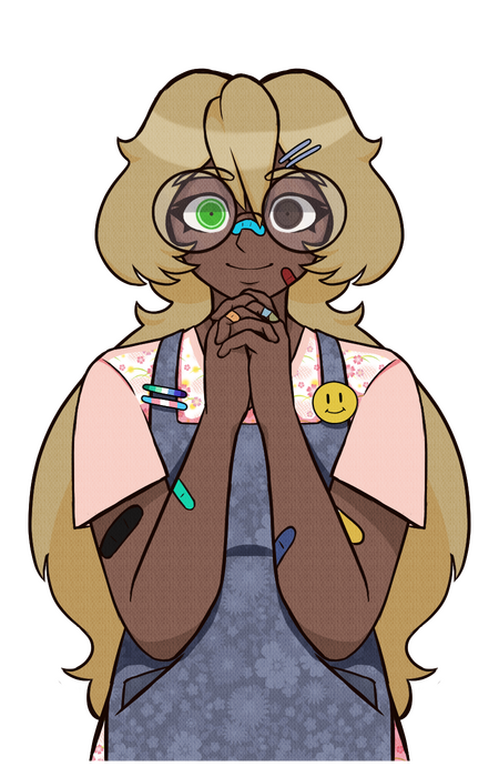 Rendered Danganronpa Sprite of my OC Fumio Ito