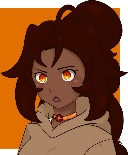 Luz Coloured bust of Luz from SEARCH: Max Level Glitch © SEARCH Productions