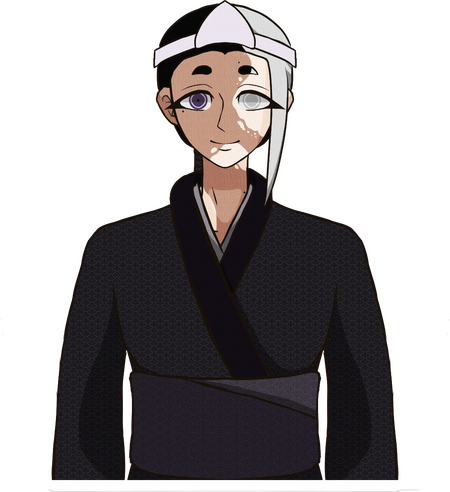 Naka Aoki Rendered Danganronpa Sprite of my OC Naka Aoki